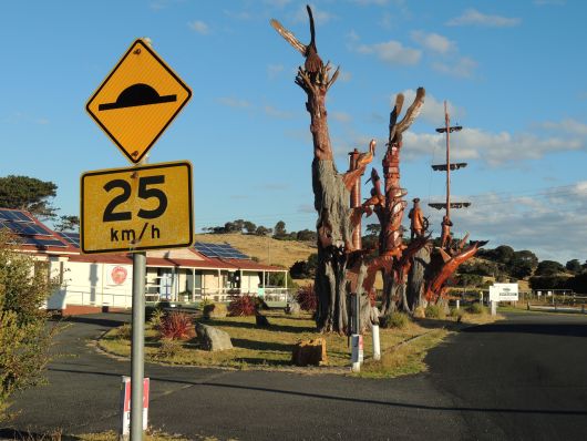 Wooden Figures in East Beach Tourist Park